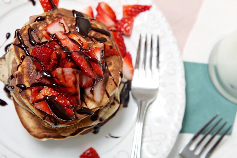 breakfast in bed pancakes