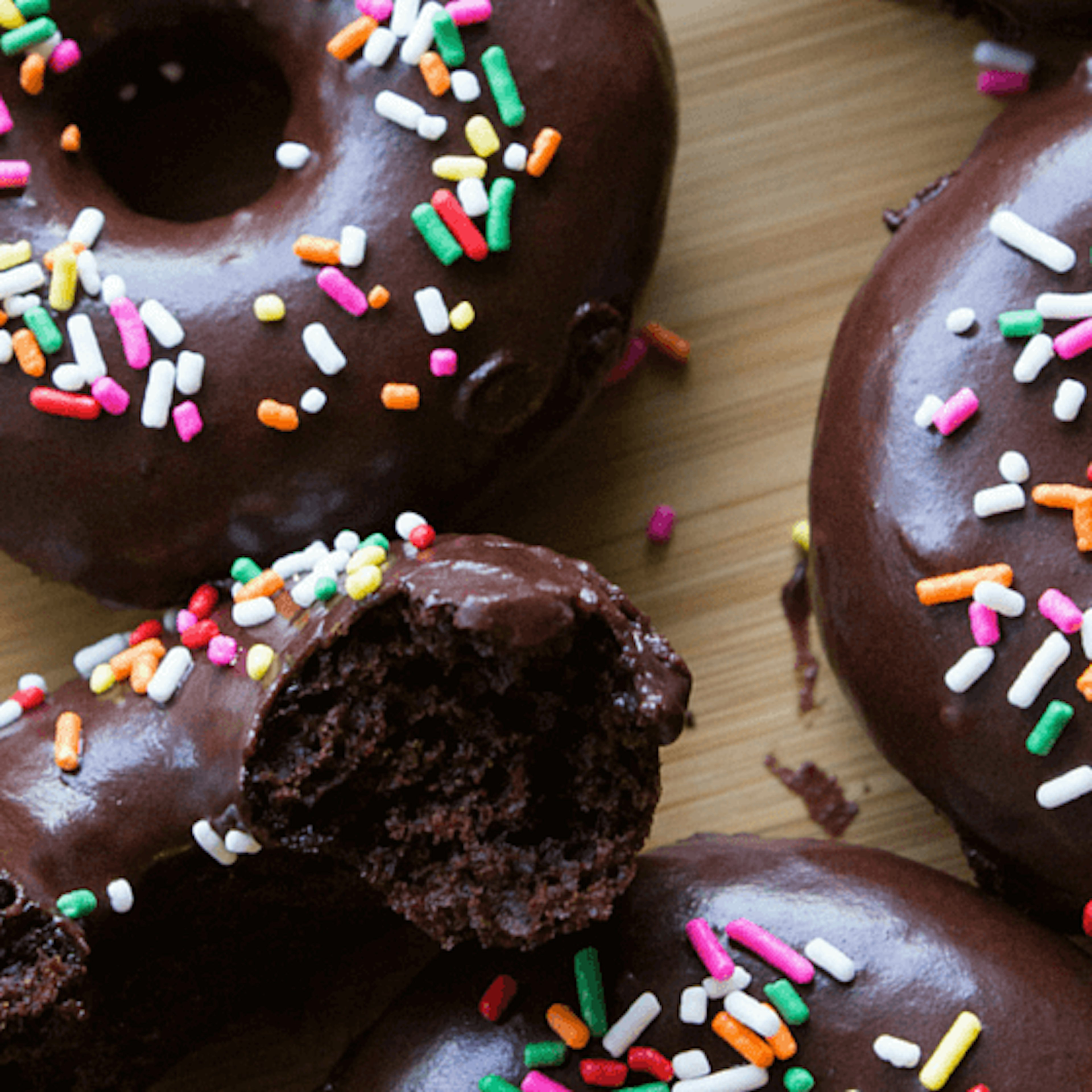 Double Chocolate Doughnuts