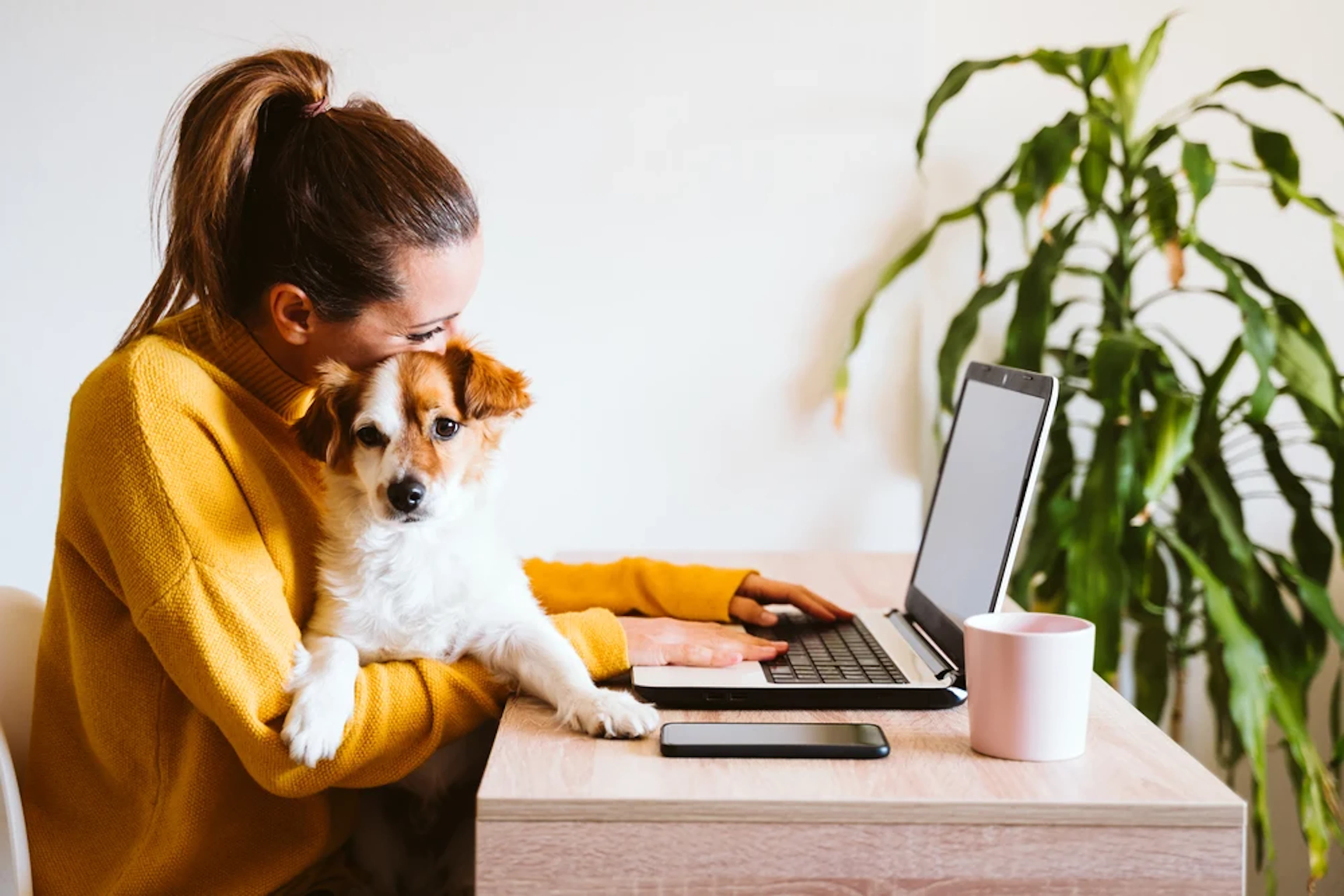 woman making a budget