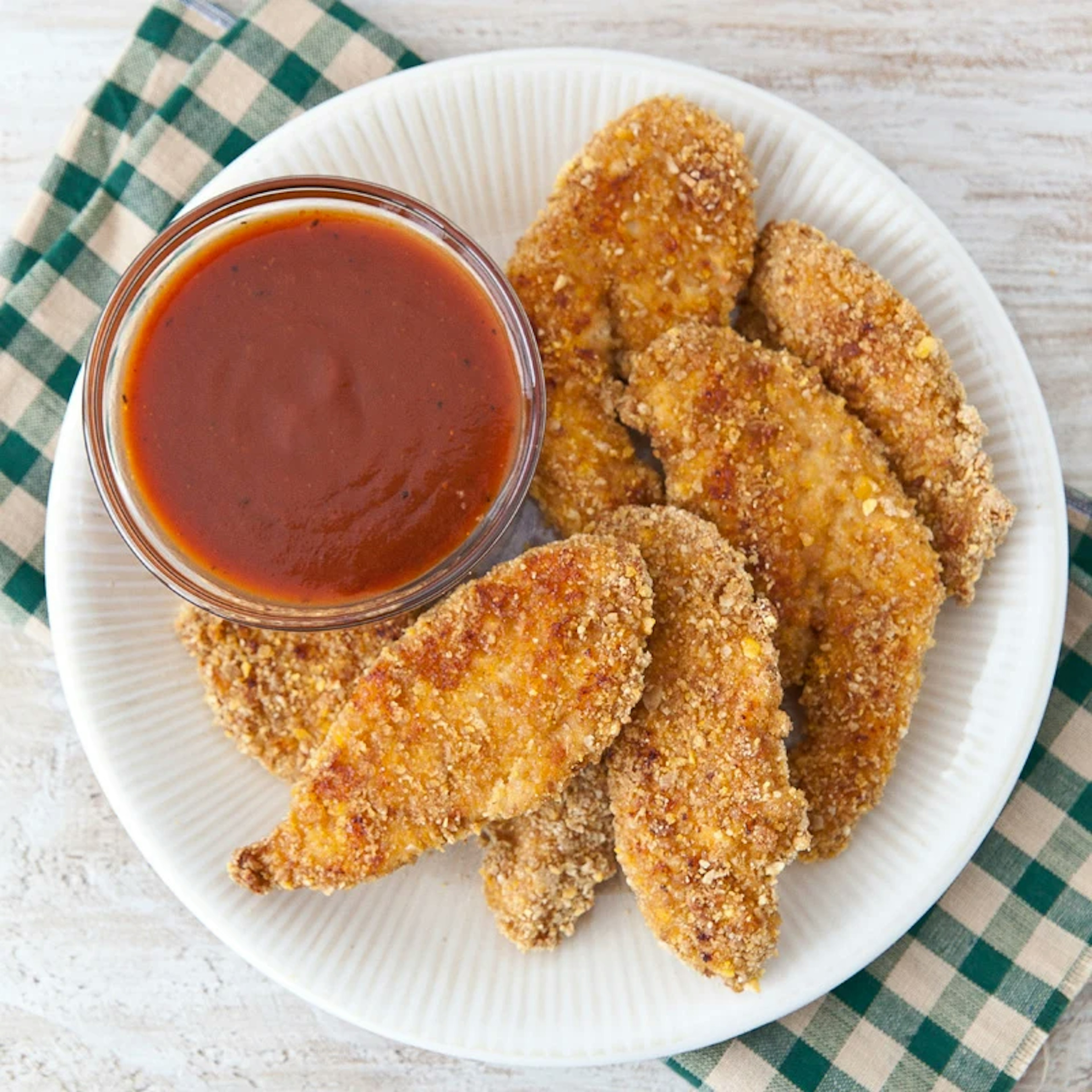 Crunchy chicken dippers