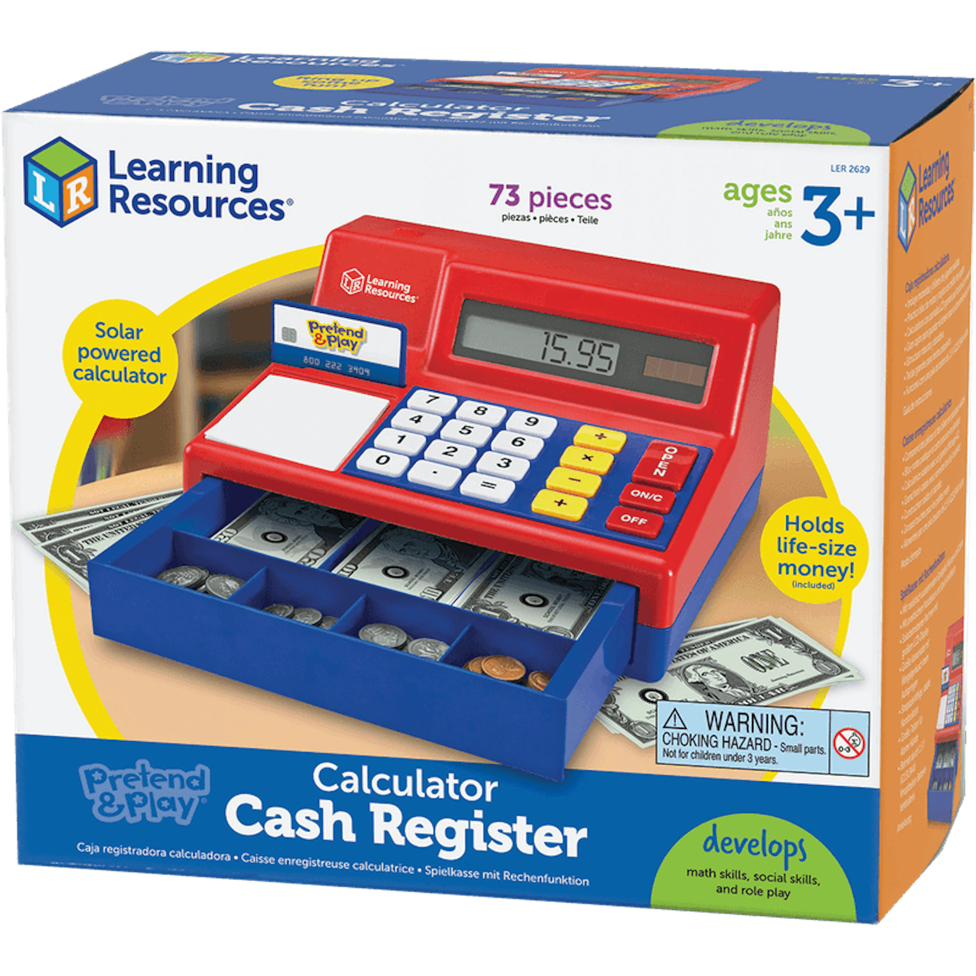 Learning Resources Pretend & Play Calculator Cash Register