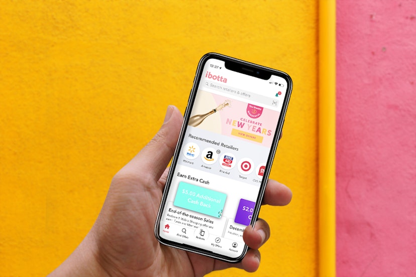 Photo of the Ibotta app on an iPhone