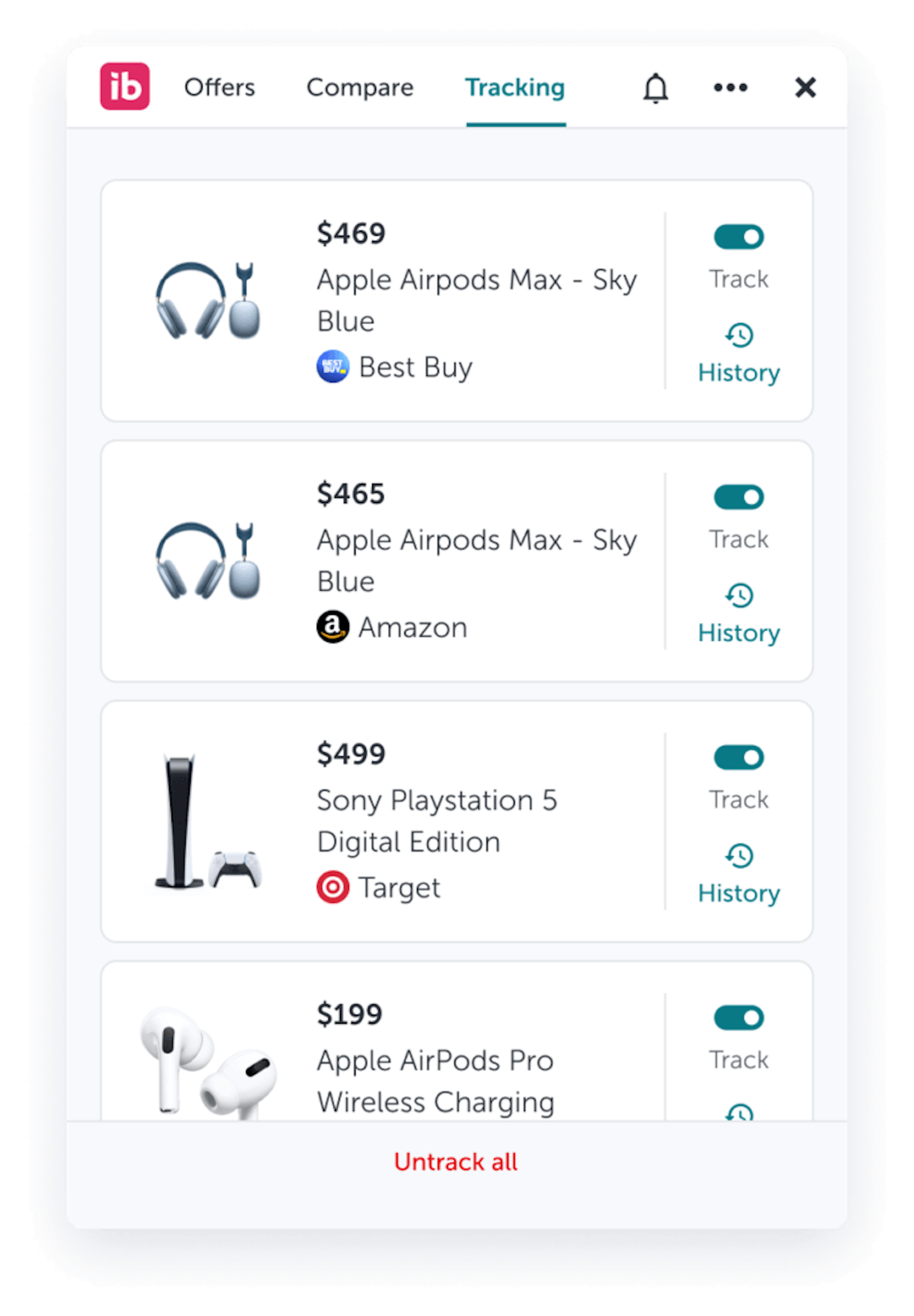 price tracking tool 