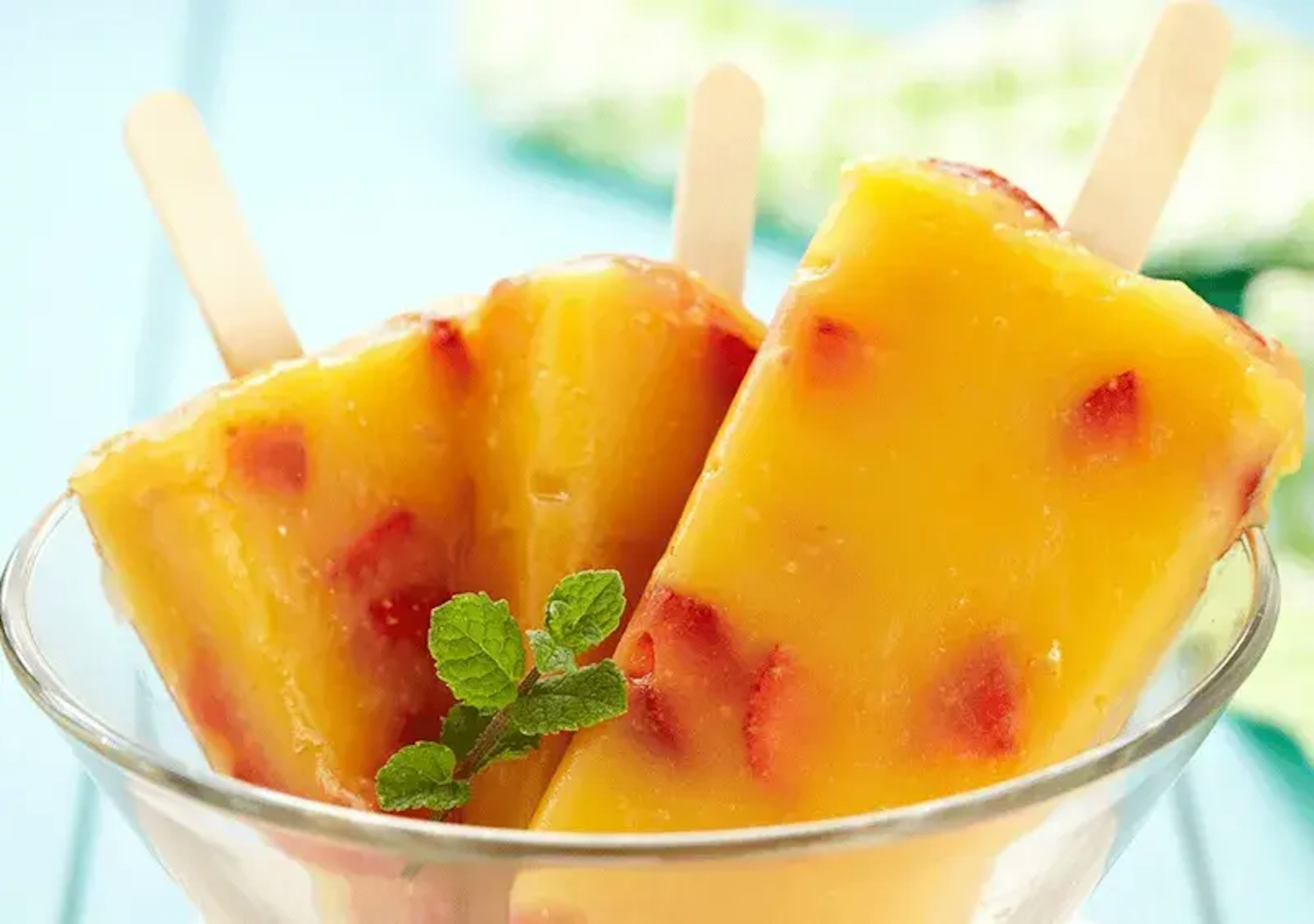 strawberry mango yogurt pops