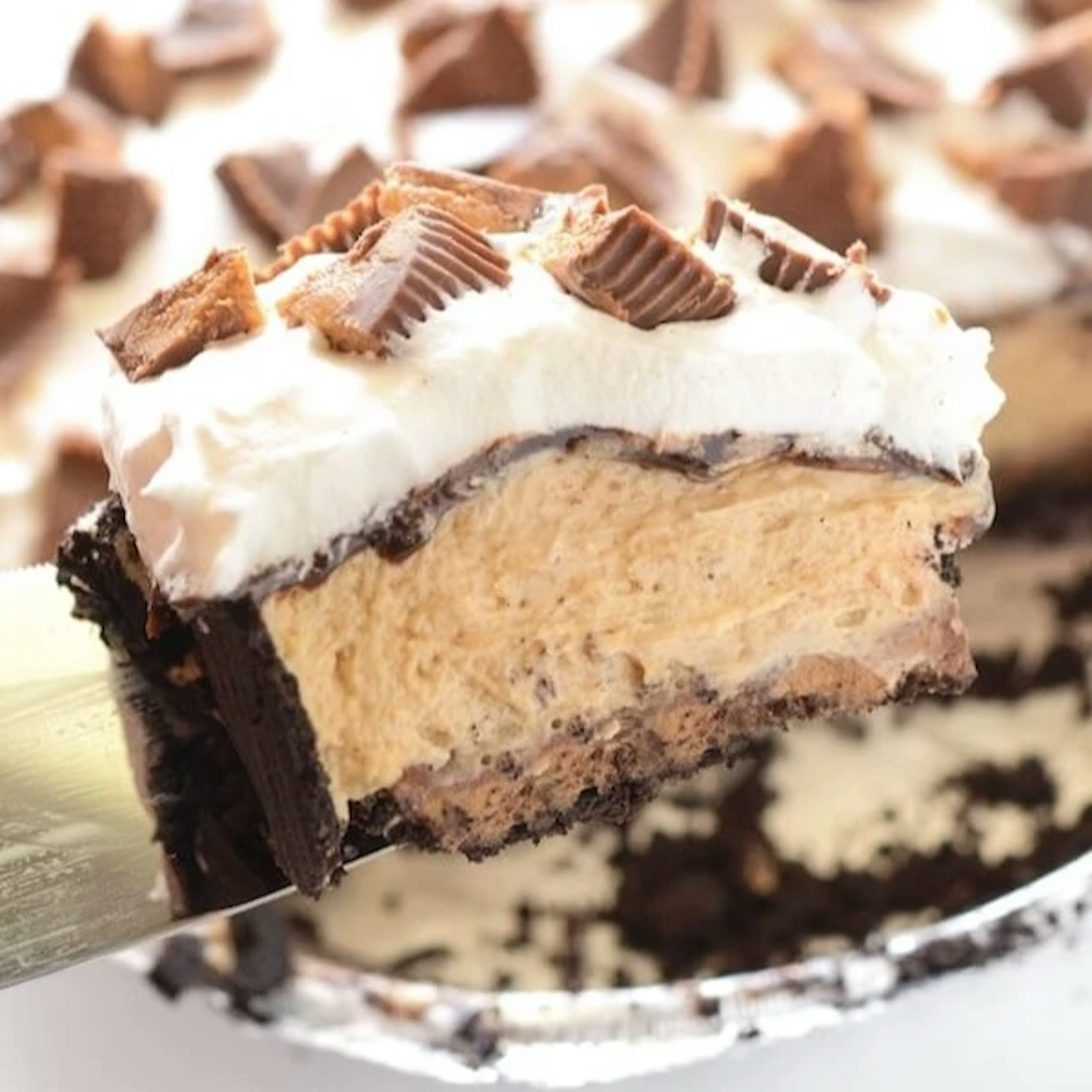 Chocolate Reese’s Peanut Butter Pie