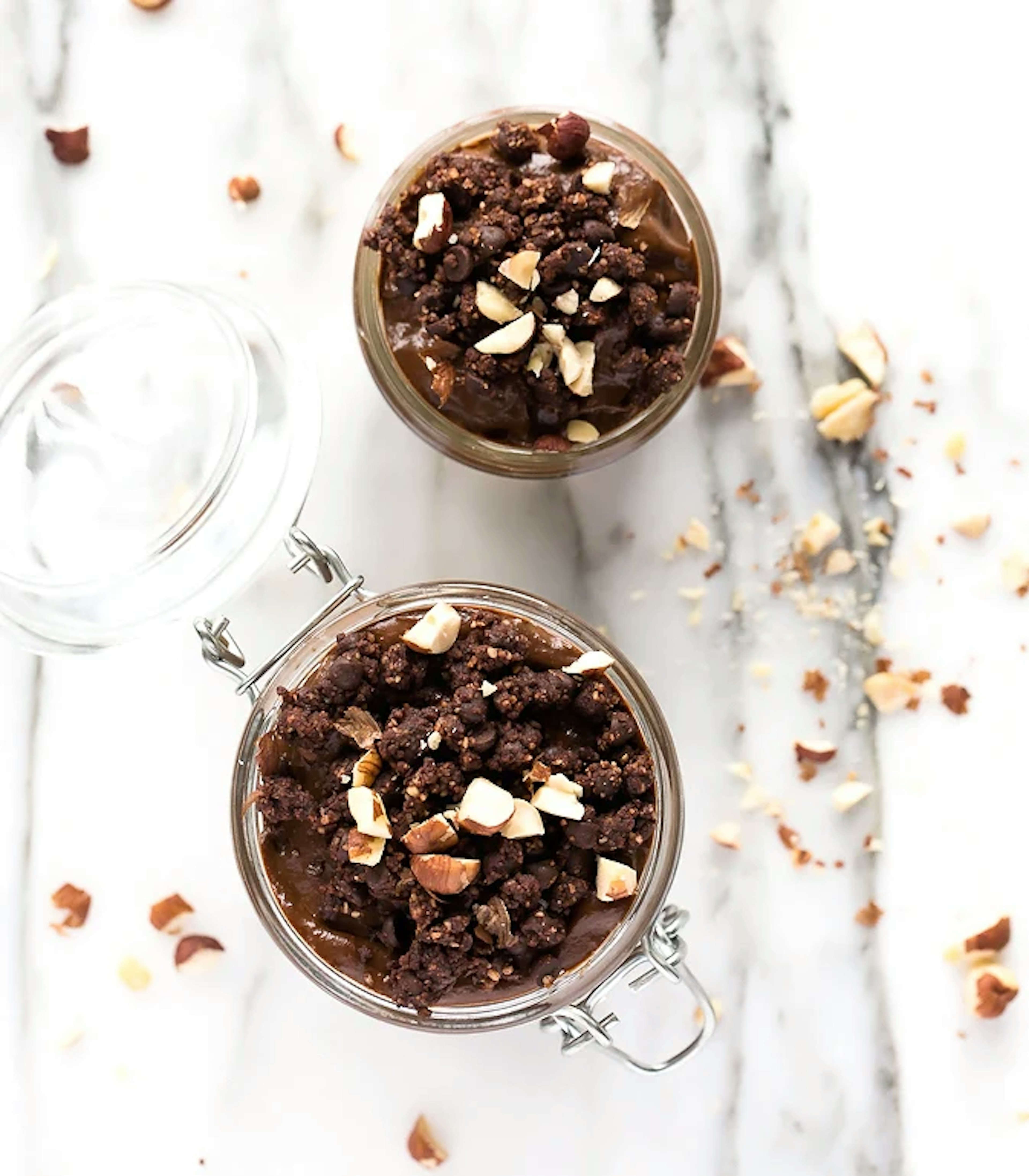 Vegan Nutella Pudding Dirt Cups