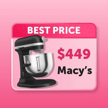 Best price on a KitchenAid Mixer is $449 at Macy's