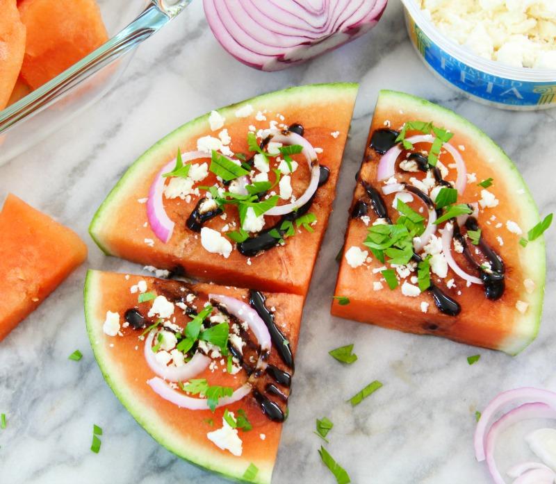 Mediterranean Watermelon Pizza
