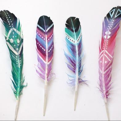 Painted Feathers