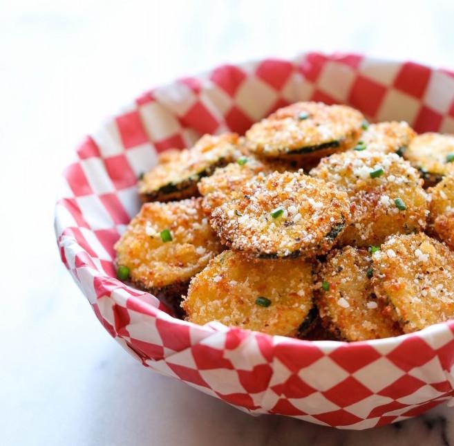 Zucchini Parmesan Crisps
