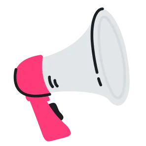a megaphone