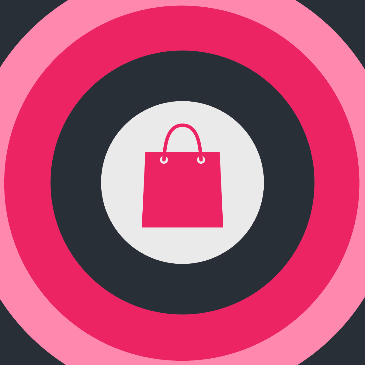 pink shopping bag