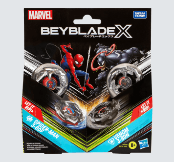 Beyblade spiderman and venom