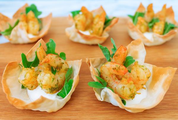 Chili Lime Shrimp Cups
