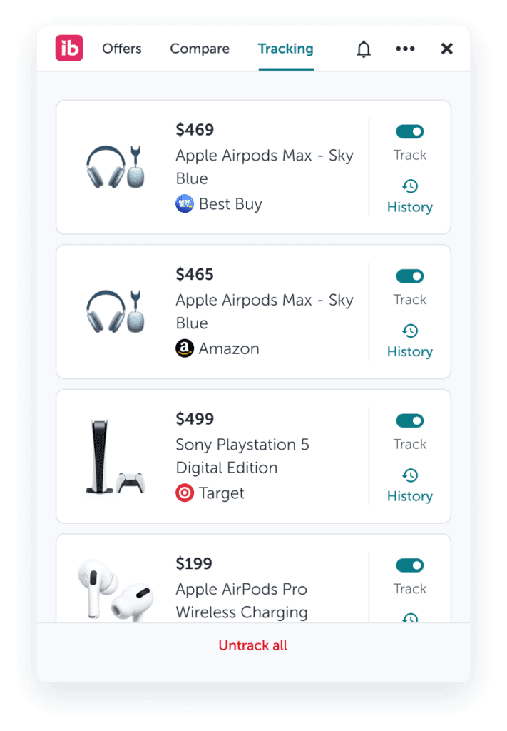price tracking tool