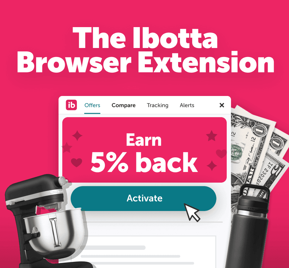 The ibotta Browser Extension, Earn 5% back