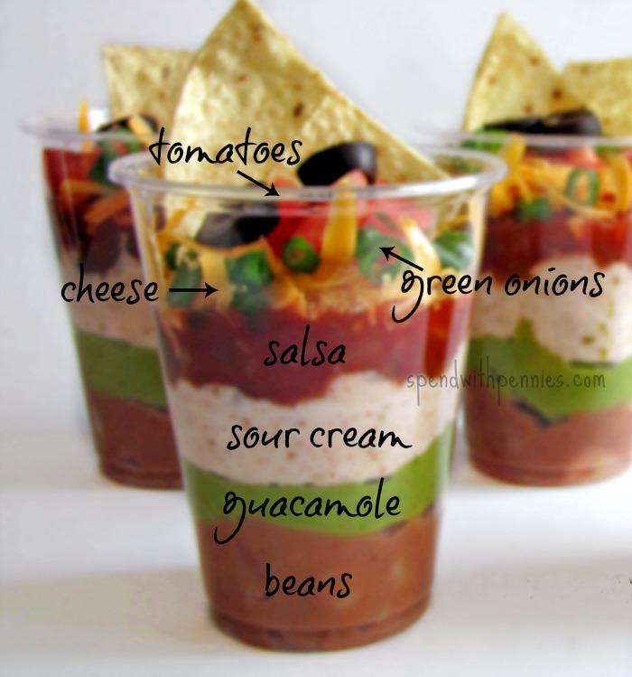 Individual 7 Layer Dip Cups