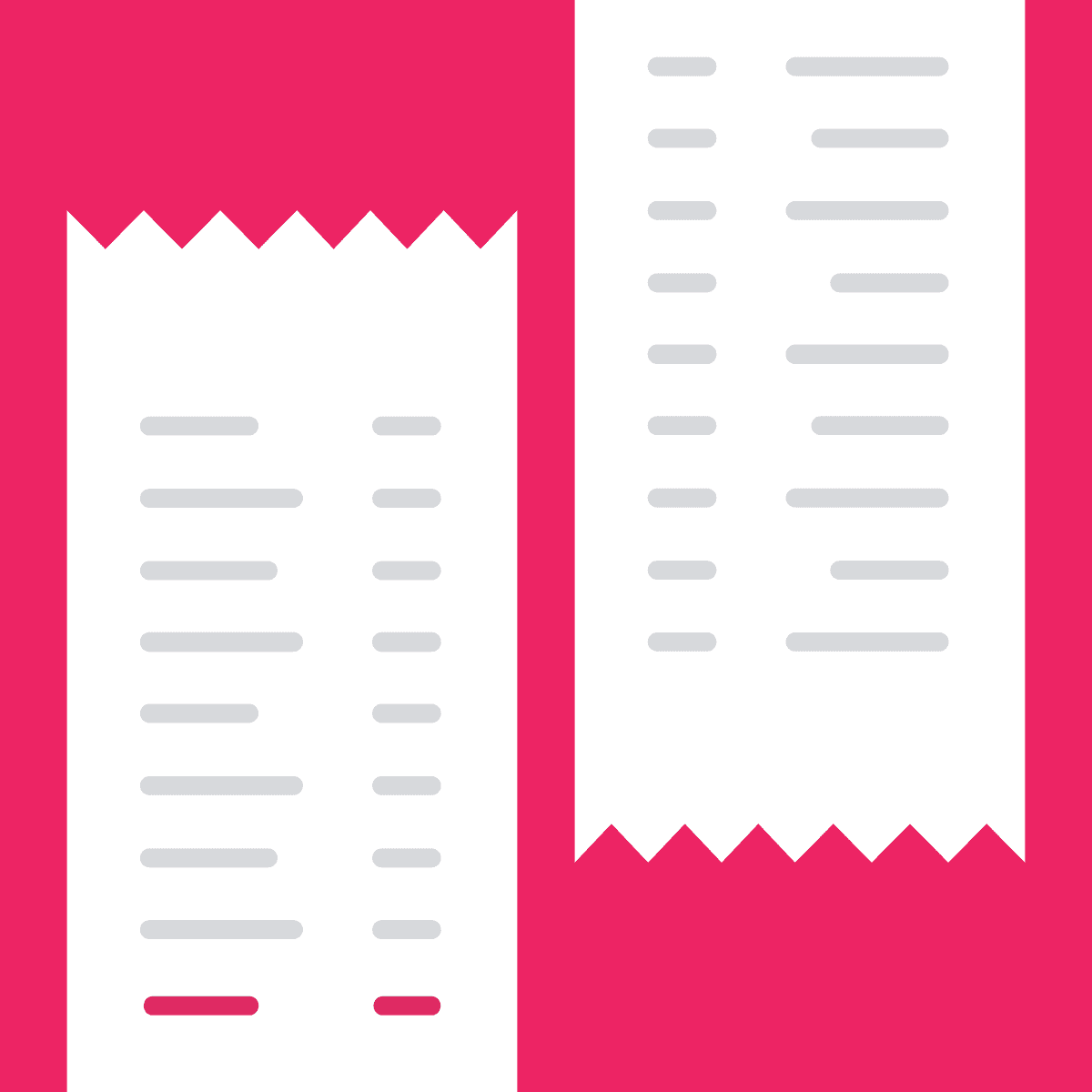 pink receipts