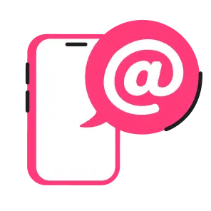 tagging someone on social media (mobile)